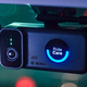 A close-up of the windshield mounted Bosch RideCare dashcam.